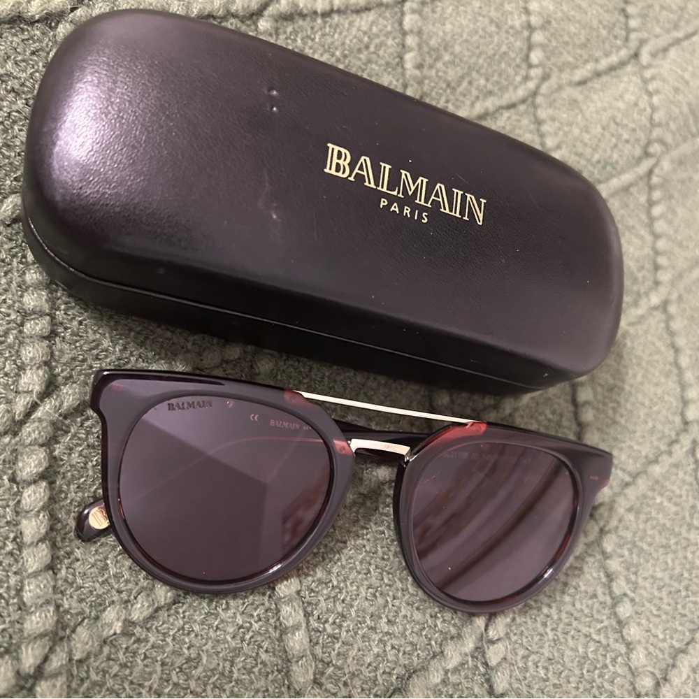 Balmain Dark Sunglasses with Case